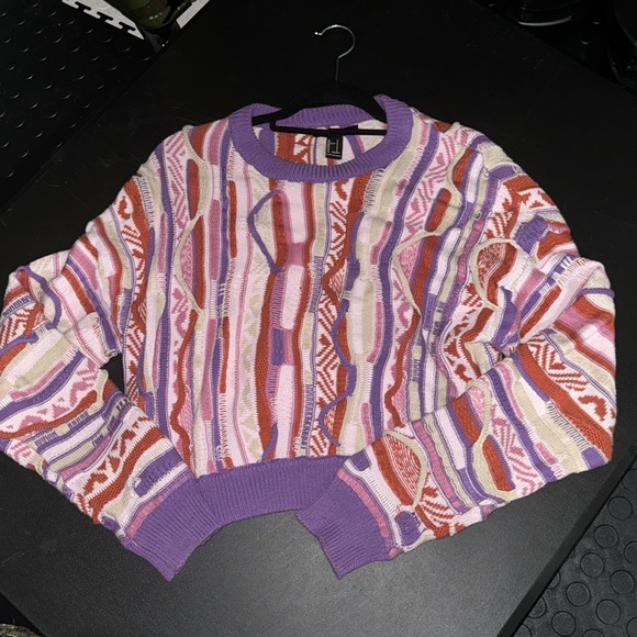 Purple 90’s style sweater size small women’s - Picture 1 of 1